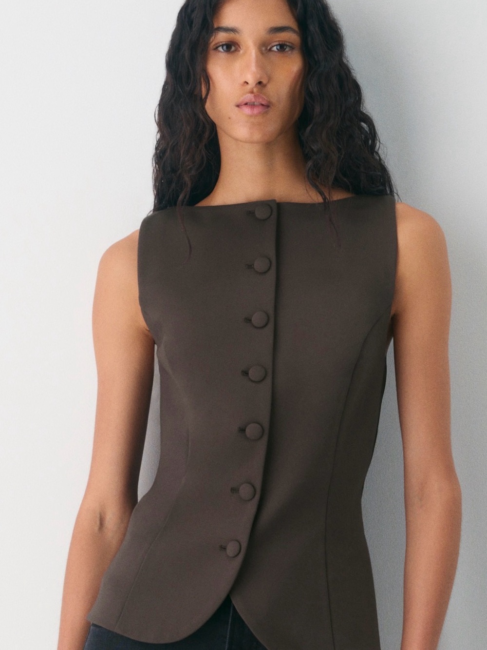 Aritzia Brown Vest New